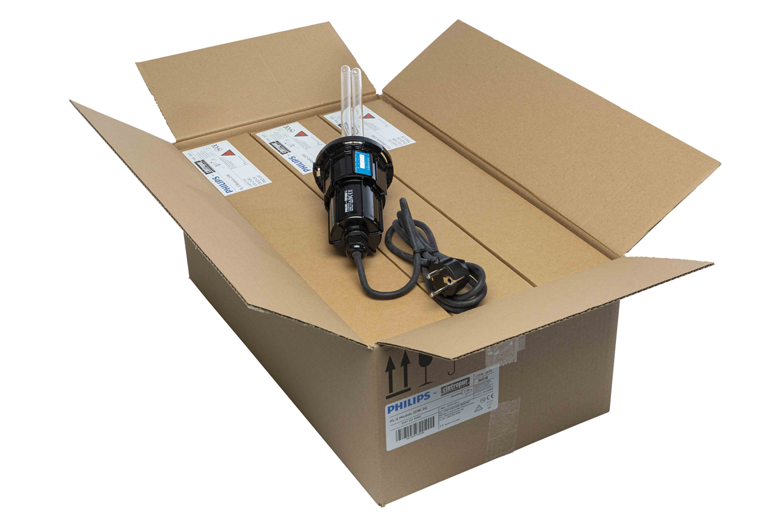 CINTROPUR UV-Lampe 25W, diagonale Darstellung, Ersatzlampe für UV2100, Wasserentkeimung