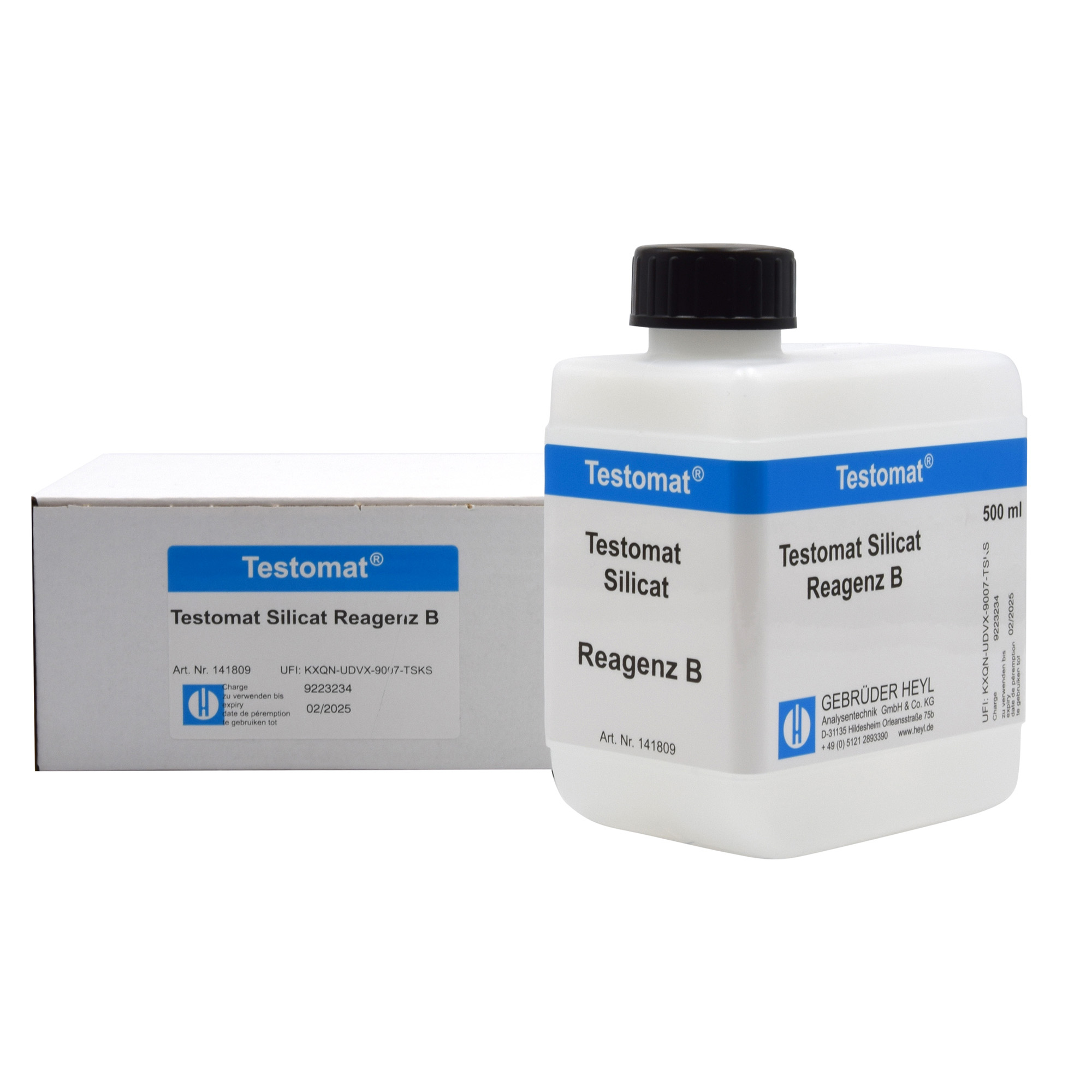 Testomat® 808 SIO2 Reagenz B, Originalgebinde 500 ml, Messmittel für Silikatgehalt