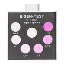 Testoval Eisen 0–1 mg/l Farbvergleichsgerät, sichtbare Farbskala, kompakt und funktional