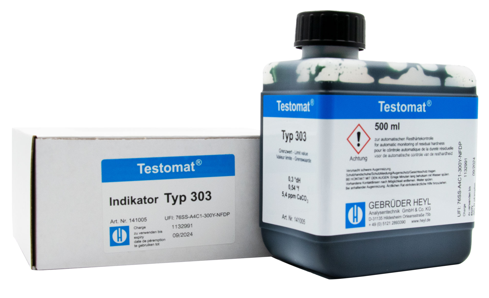 Testomat® 808 Indikator 303 500 ml Testomat® 808 Indikator 303, 500 ml Flasche mit Verpackung