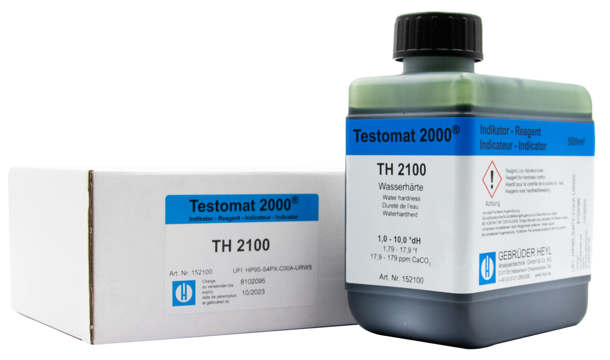 Testomat® Indikator TH2100 500ml 500ml Flasche Testomat® TH2100 mit Produktbeschriftung